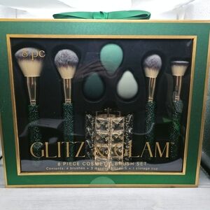 Glitz & Glam 8-Piece Cosmetic Brush Set
